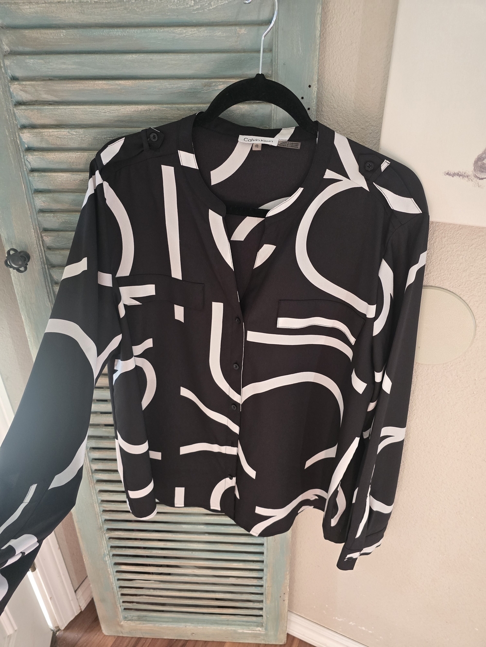 Calvin Klein Abstract Print Blouse